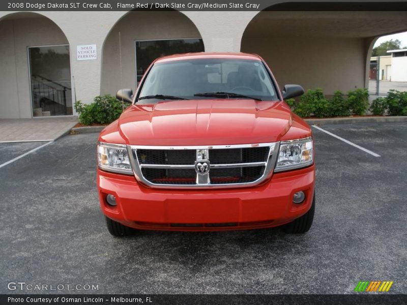 Flame Red / Dark Slate Gray/Medium Slate Gray 2008 Dodge Dakota SLT Crew Cab