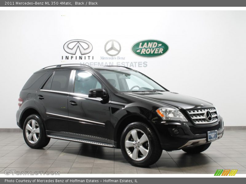 Black / Black 2011 Mercedes-Benz ML 350 4Matic