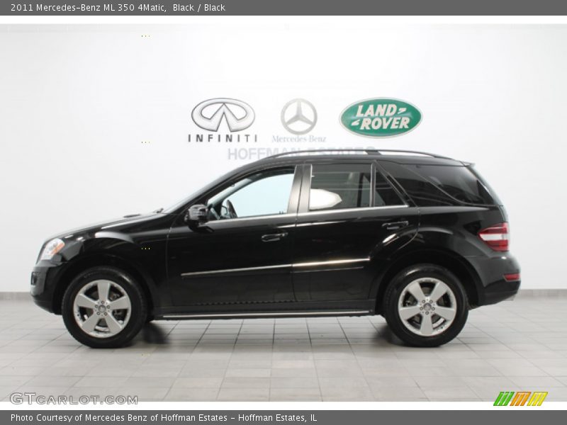 Black / Black 2011 Mercedes-Benz ML 350 4Matic