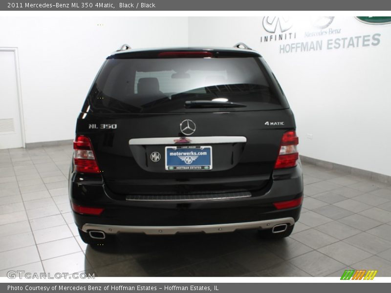 Black / Black 2011 Mercedes-Benz ML 350 4Matic