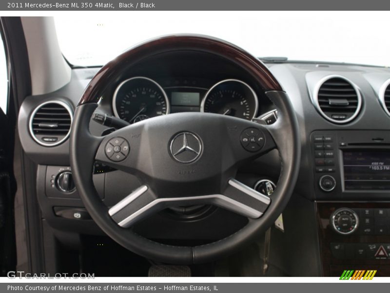 Black / Black 2011 Mercedes-Benz ML 350 4Matic