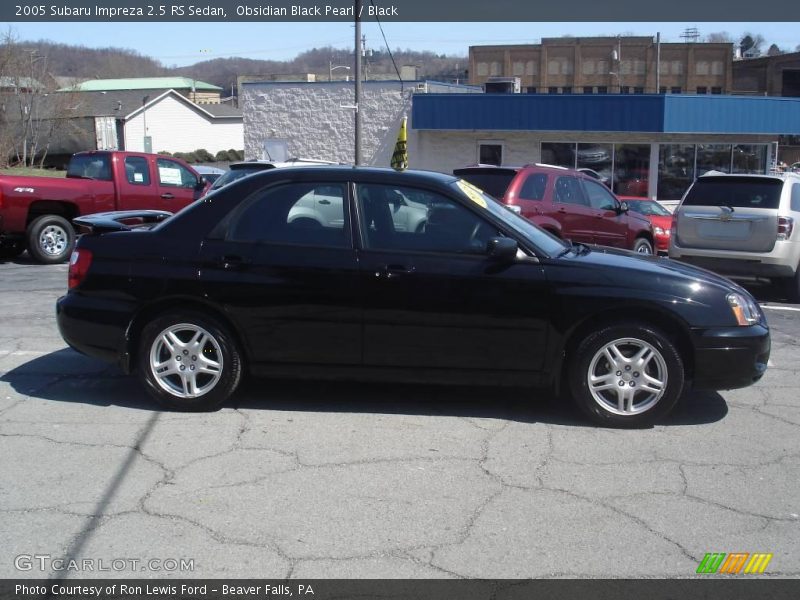 Obsidian Black Pearl / Black 2005 Subaru Impreza 2.5 RS Sedan