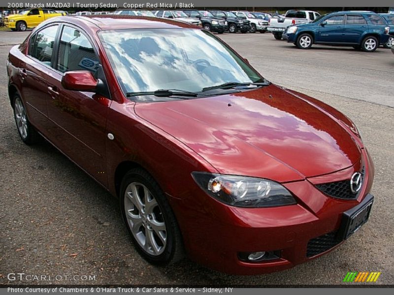 Copper Red Mica / Black 2008 Mazda MAZDA3 i Touring Sedan