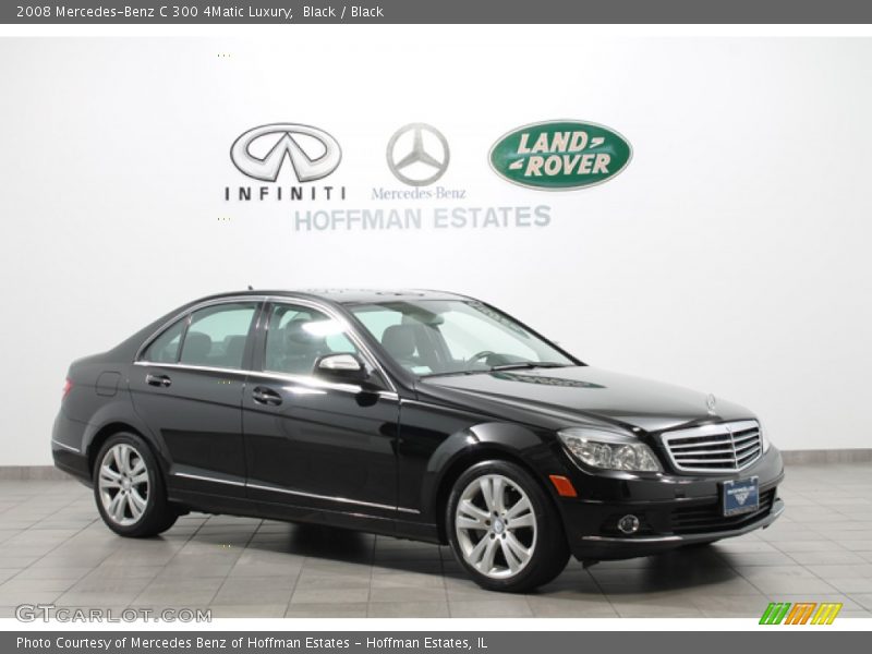 Black / Black 2008 Mercedes-Benz C 300 4Matic Luxury