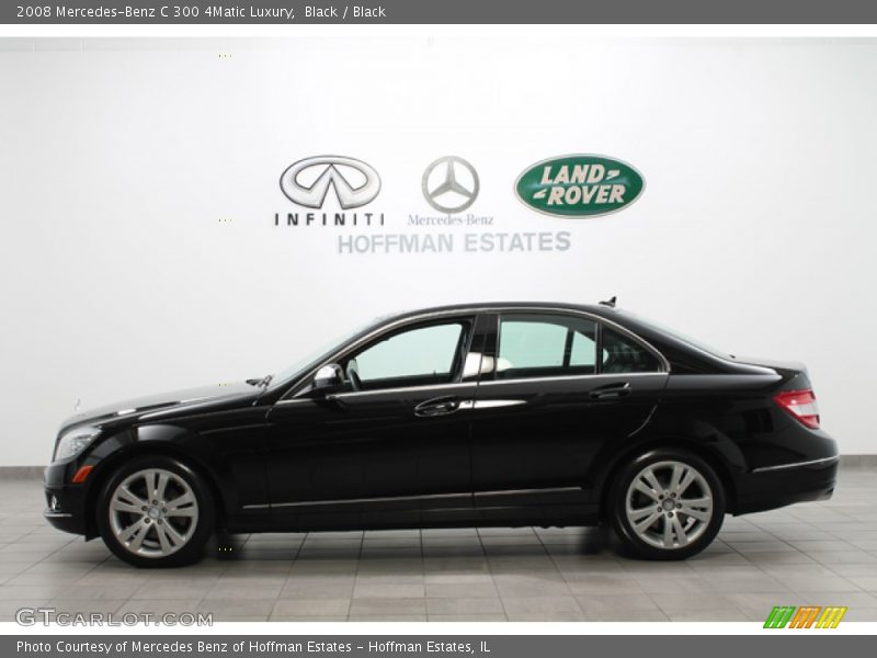 Black / Black 2008 Mercedes-Benz C 300 4Matic Luxury