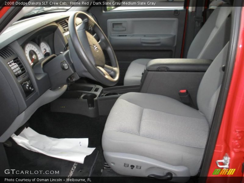 Flame Red / Dark Slate Gray/Medium Slate Gray 2008 Dodge Dakota SLT Crew Cab