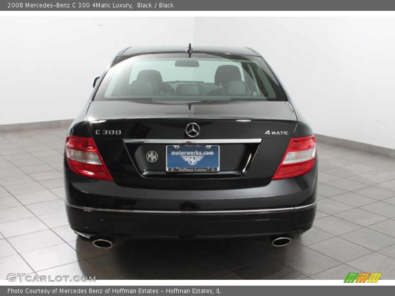 Black / Black 2008 Mercedes-Benz C 300 4Matic Luxury