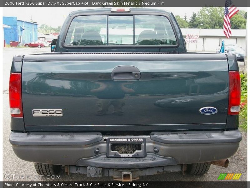 Dark Green Satin Metallic / Medium Flint 2006 Ford F250 Super Duty XL SuperCab 4x4