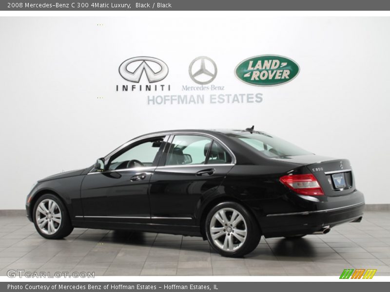 Black / Black 2008 Mercedes-Benz C 300 4Matic Luxury