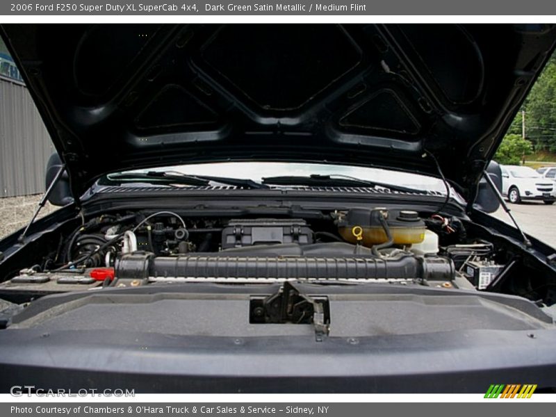 Dark Green Satin Metallic / Medium Flint 2006 Ford F250 Super Duty XL SuperCab 4x4