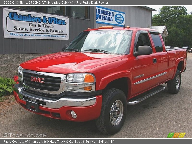 Fire Red / Dark Pewter 2006 GMC Sierra 2500HD SLT Extended Cab 4x4