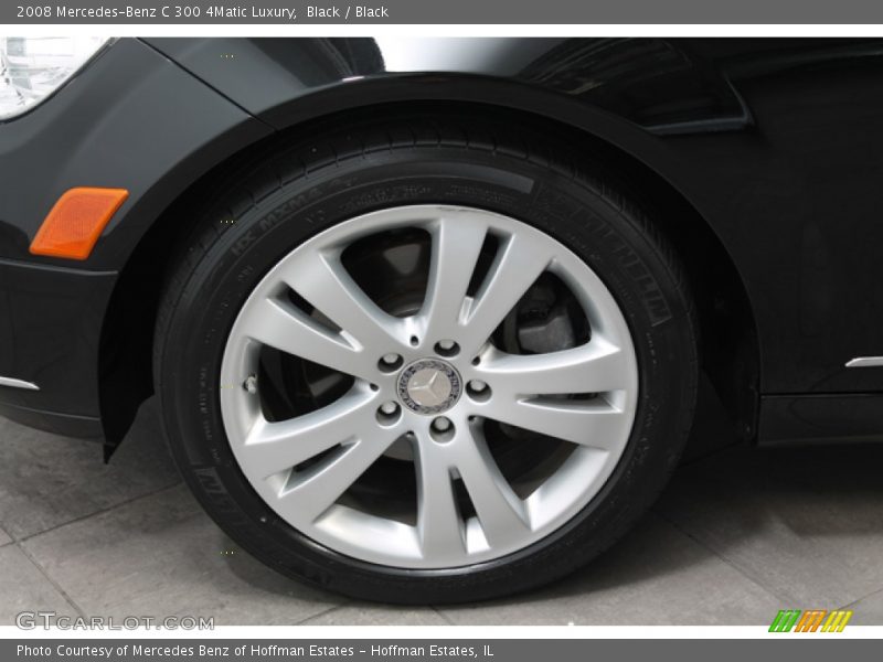 Black / Black 2008 Mercedes-Benz C 300 4Matic Luxury