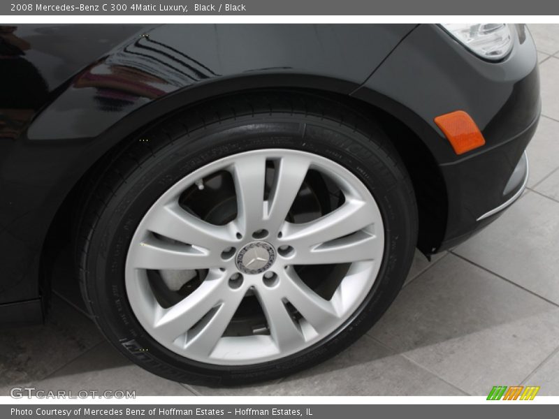 Black / Black 2008 Mercedes-Benz C 300 4Matic Luxury