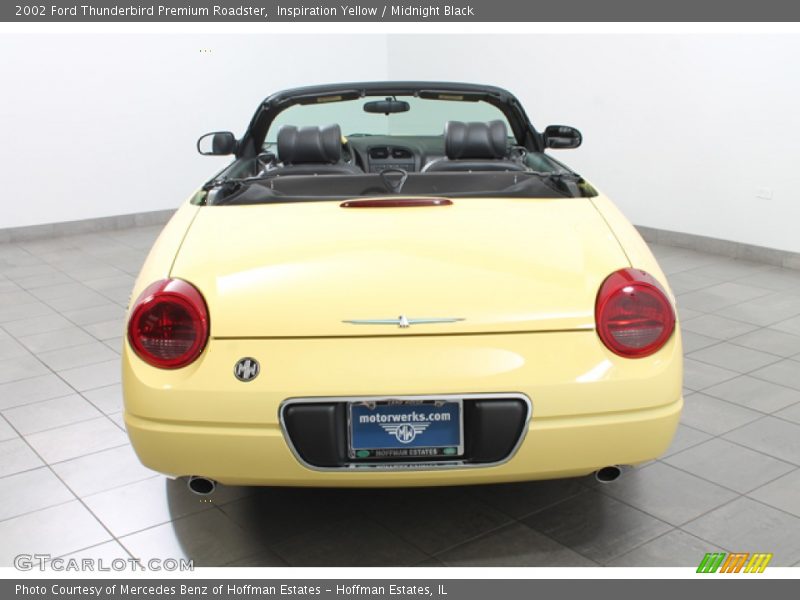 Inspiration Yellow / Midnight Black 2002 Ford Thunderbird Premium Roadster