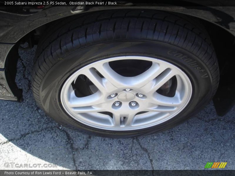 Obsidian Black Pearl / Black 2005 Subaru Impreza 2.5 RS Sedan