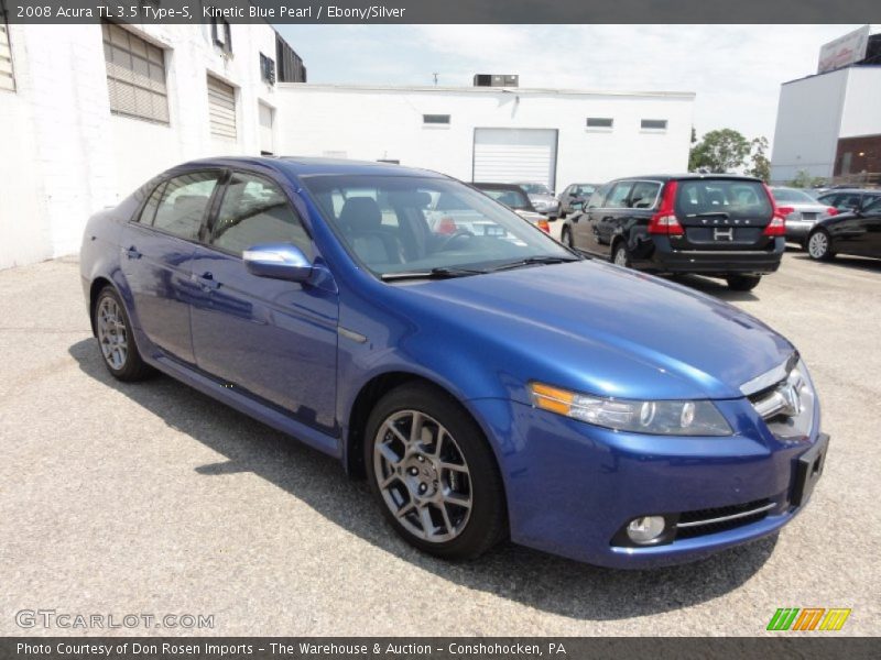 Kinetic Blue Pearl / Ebony/Silver 2008 Acura TL 3.5 Type-S