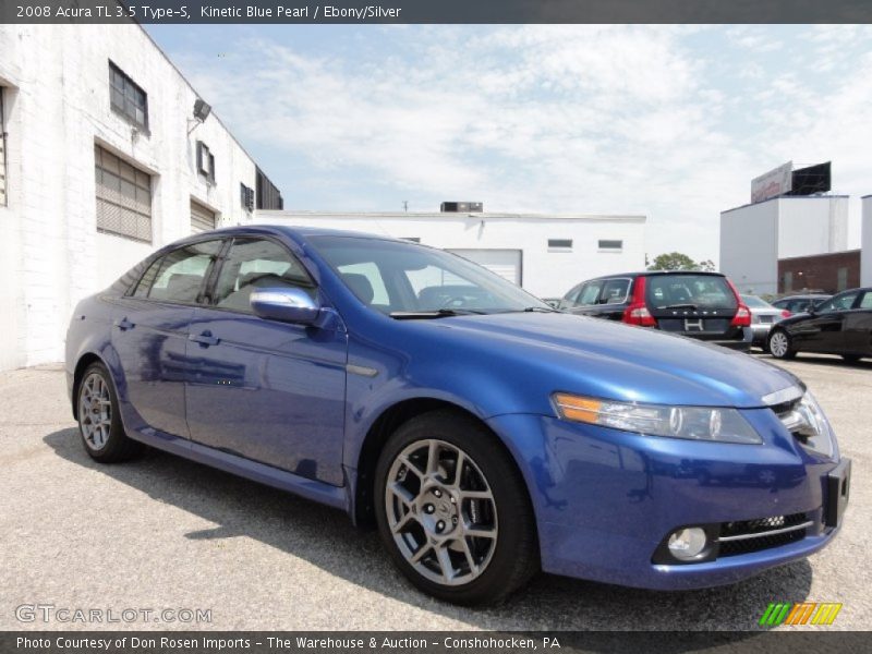 Kinetic Blue Pearl / Ebony/Silver 2008 Acura TL 3.5 Type-S