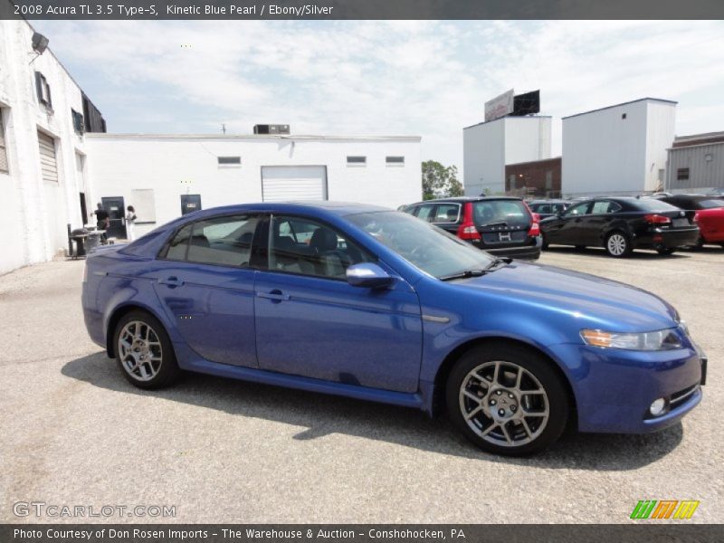 Kinetic Blue Pearl / Ebony/Silver 2008 Acura TL 3.5 Type-S