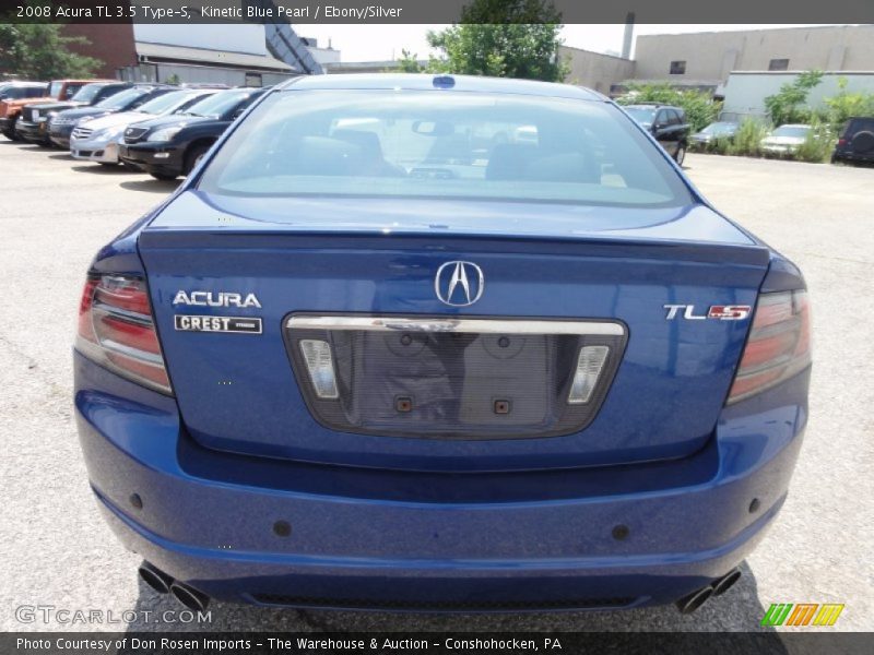 Kinetic Blue Pearl / Ebony/Silver 2008 Acura TL 3.5 Type-S