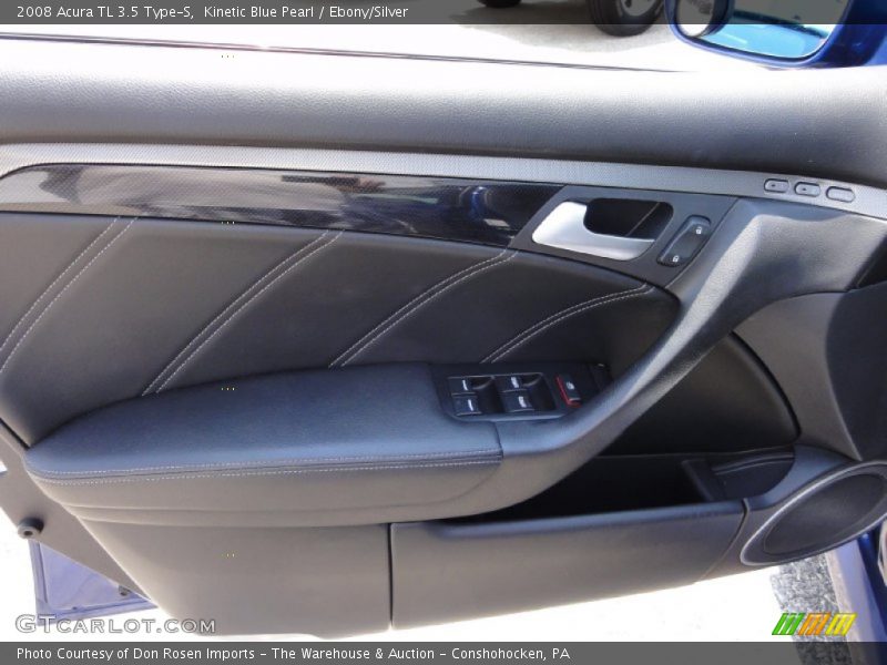 Kinetic Blue Pearl / Ebony/Silver 2008 Acura TL 3.5 Type-S
