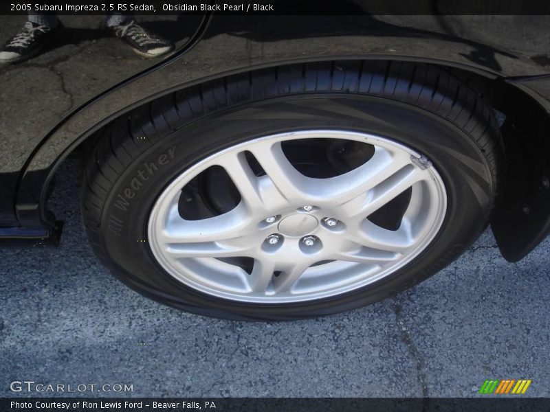 Obsidian Black Pearl / Black 2005 Subaru Impreza 2.5 RS Sedan