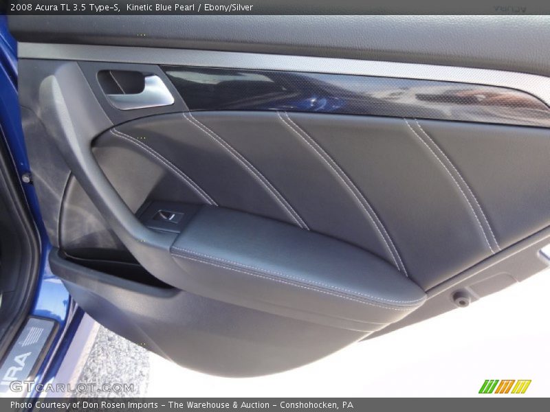 Kinetic Blue Pearl / Ebony/Silver 2008 Acura TL 3.5 Type-S