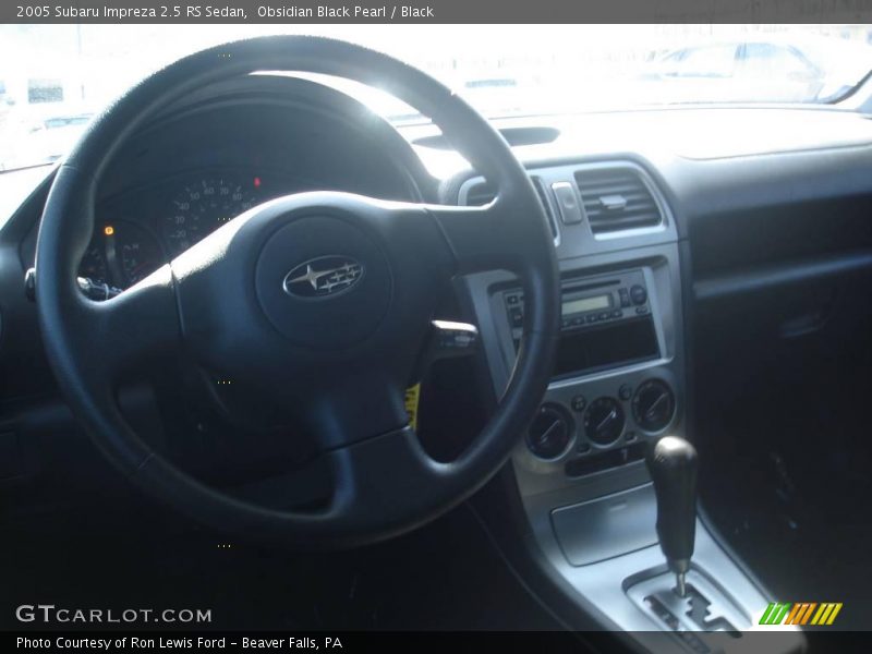 Obsidian Black Pearl / Black 2005 Subaru Impreza 2.5 RS Sedan