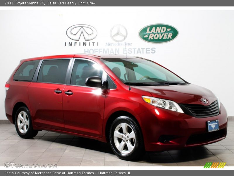 Salsa Red Pearl / Light Gray 2011 Toyota Sienna V6