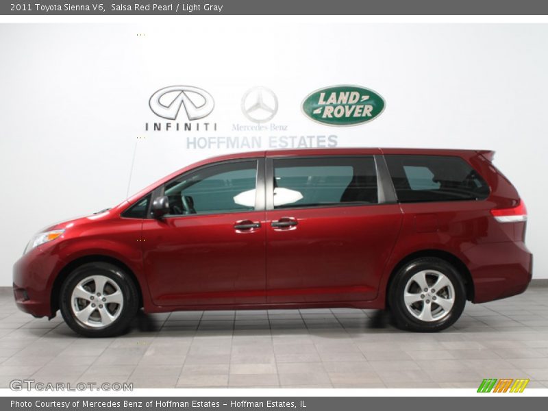 Salsa Red Pearl / Light Gray 2011 Toyota Sienna V6