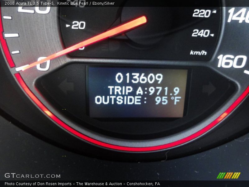 Kinetic Blue Pearl / Ebony/Silver 2008 Acura TL 3.5 Type-S