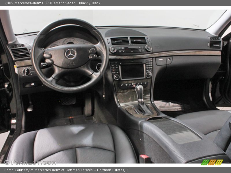 Black / Black 2009 Mercedes-Benz E 350 4Matic Sedan