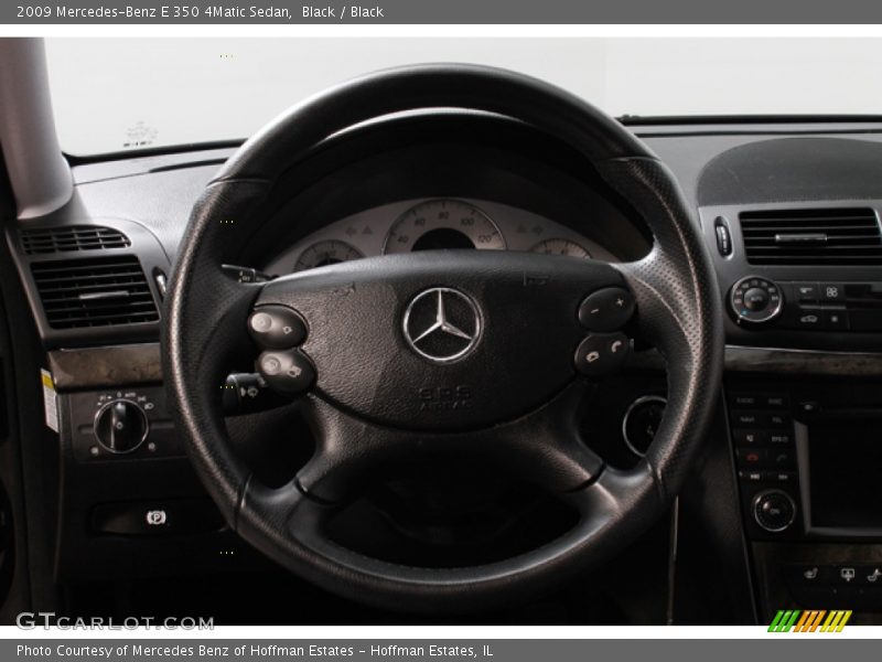 Black / Black 2009 Mercedes-Benz E 350 4Matic Sedan