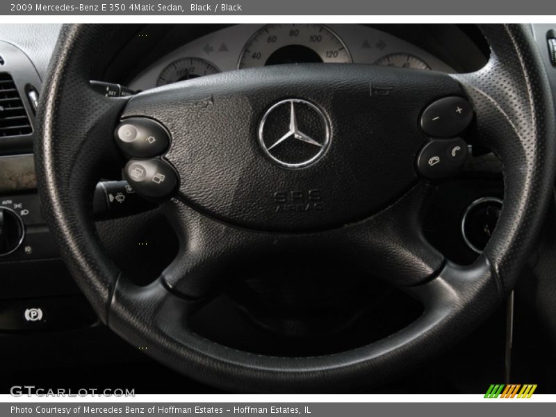 Black / Black 2009 Mercedes-Benz E 350 4Matic Sedan