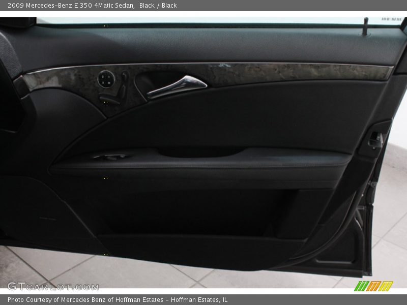 Black / Black 2009 Mercedes-Benz E 350 4Matic Sedan