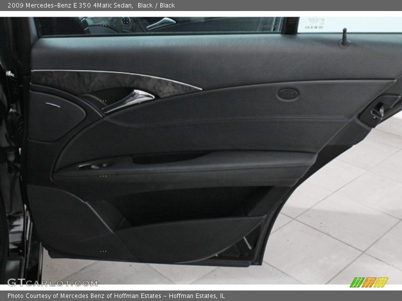 Black / Black 2009 Mercedes-Benz E 350 4Matic Sedan