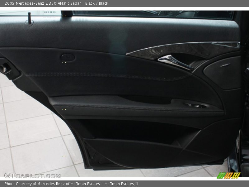 Black / Black 2009 Mercedes-Benz E 350 4Matic Sedan