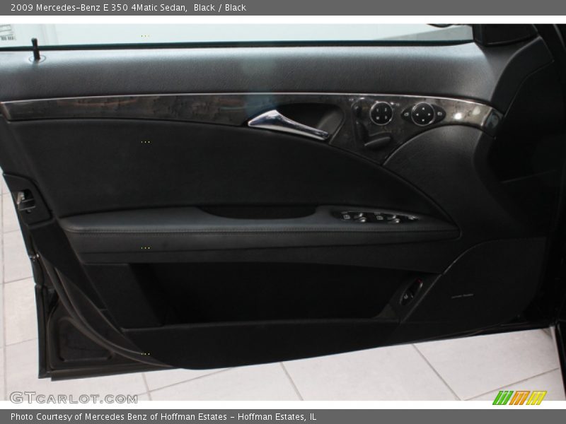 Black / Black 2009 Mercedes-Benz E 350 4Matic Sedan