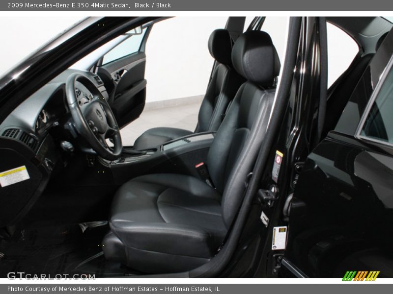 Black / Black 2009 Mercedes-Benz E 350 4Matic Sedan