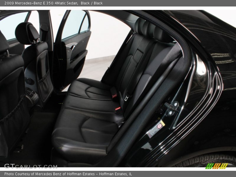Black / Black 2009 Mercedes-Benz E 350 4Matic Sedan