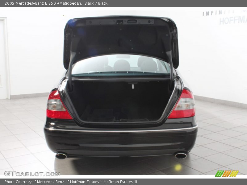 Black / Black 2009 Mercedes-Benz E 350 4Matic Sedan