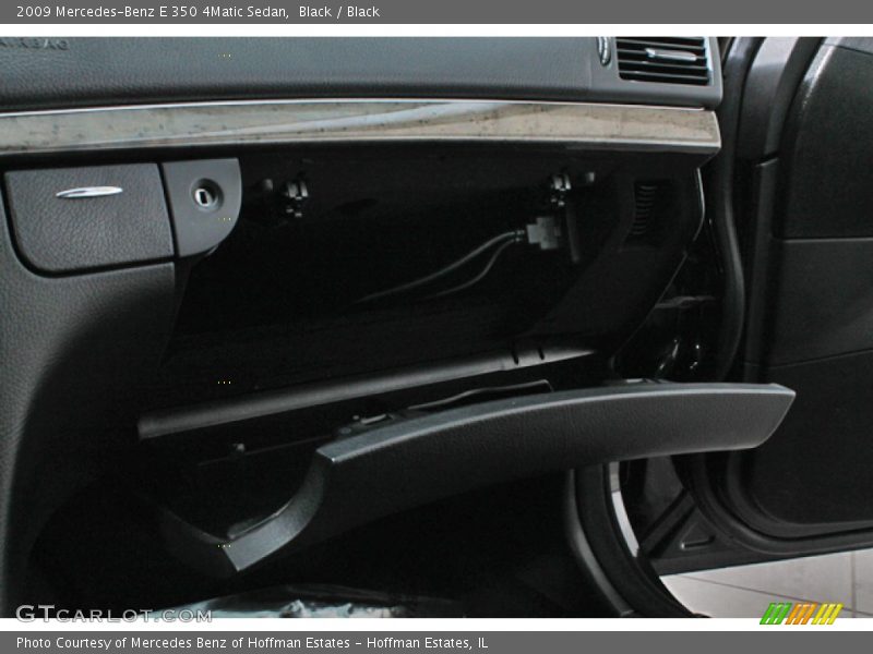 Black / Black 2009 Mercedes-Benz E 350 4Matic Sedan