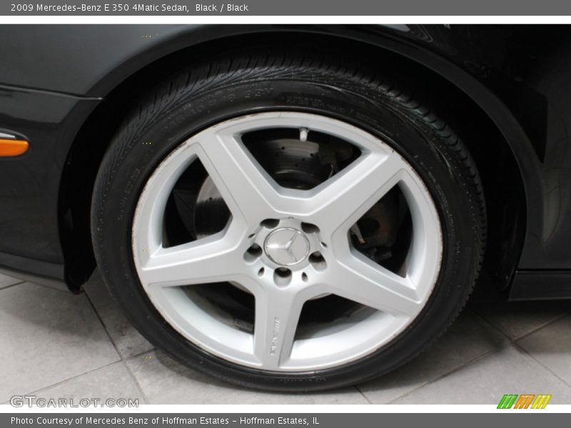 Black / Black 2009 Mercedes-Benz E 350 4Matic Sedan