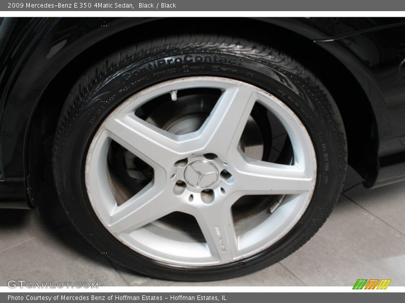 Black / Black 2009 Mercedes-Benz E 350 4Matic Sedan