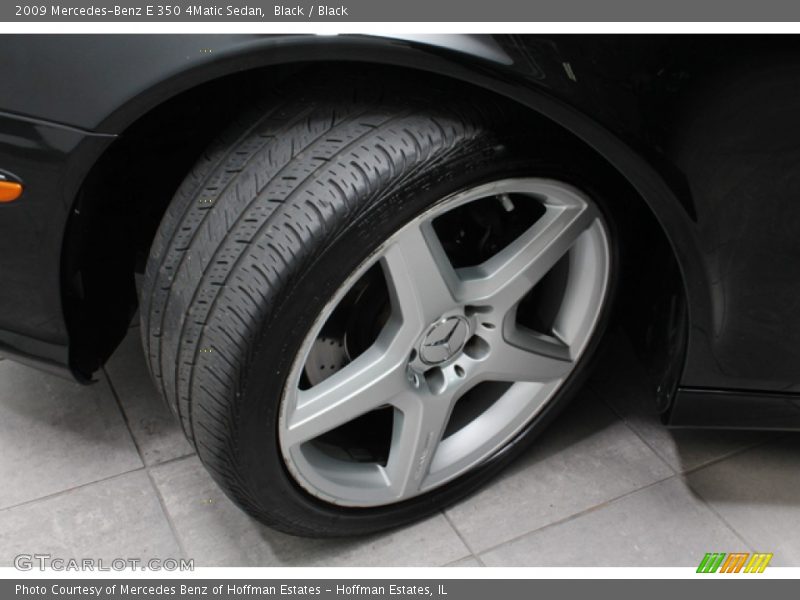 Black / Black 2009 Mercedes-Benz E 350 4Matic Sedan
