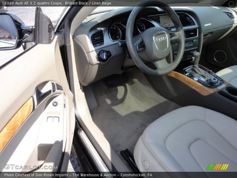 Brilliant Black / Linen Beige 2010 Audi A5 3.2 quattro Coupe