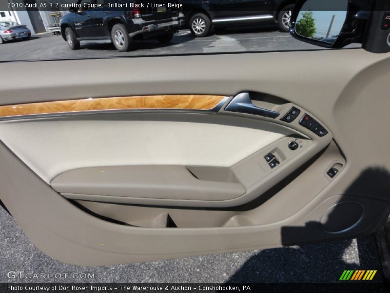 Brilliant Black / Linen Beige 2010 Audi A5 3.2 quattro Coupe