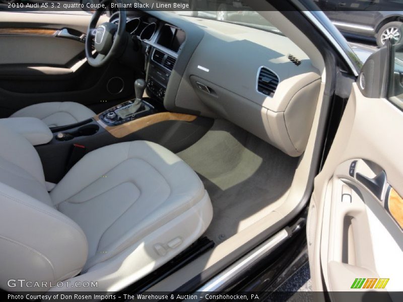 Brilliant Black / Linen Beige 2010 Audi A5 3.2 quattro Coupe