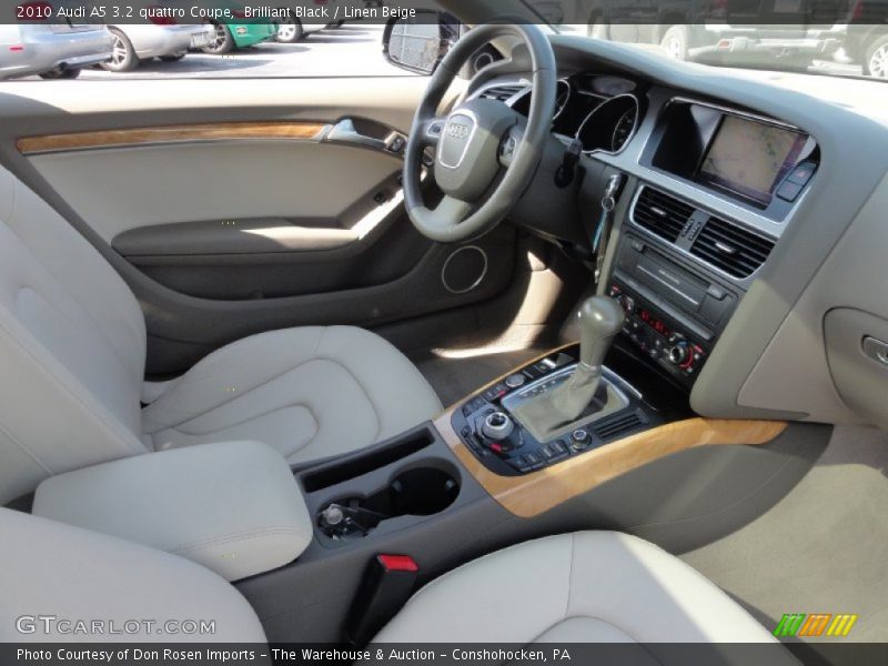 Brilliant Black / Linen Beige 2010 Audi A5 3.2 quattro Coupe