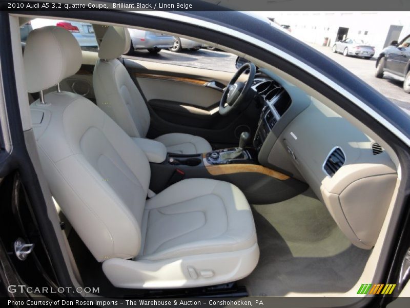 Brilliant Black / Linen Beige 2010 Audi A5 3.2 quattro Coupe