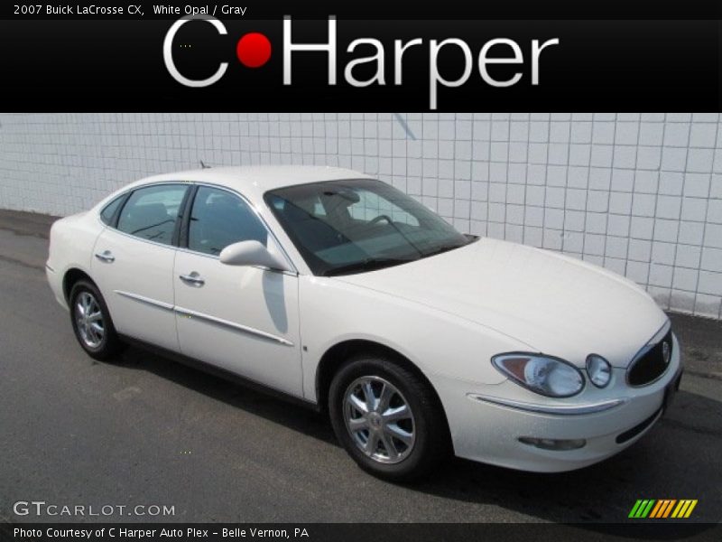 White Opal / Gray 2007 Buick LaCrosse CX